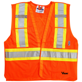 6125O Viking® 5pt. Tear Away Safety Vest