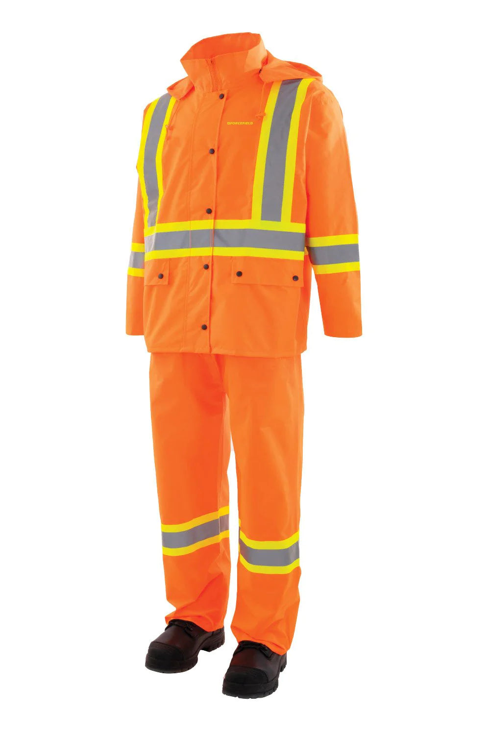 Force Field CSA 3 Piece Hi Vis Rain Suit Size Large