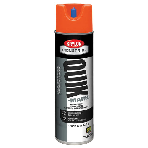 KRYLON INDUSTRIAL  Industrial Quik-Mark™ Inverted Marking Paint, Orange/Red, 17 oz., Aerosol Can