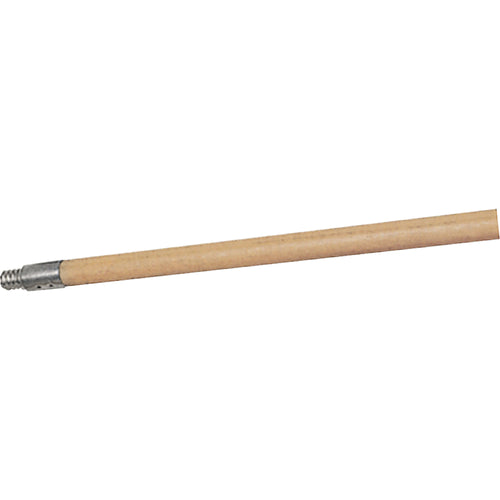 Structural Foam Push Broom Handle, Wood, ACME Threaded Tip, 15/16