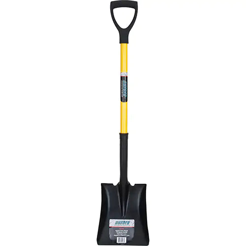 Square Point Shovel, Fibreglass, Tempered Steel Blade, D-Grip Handle, 32-1/2