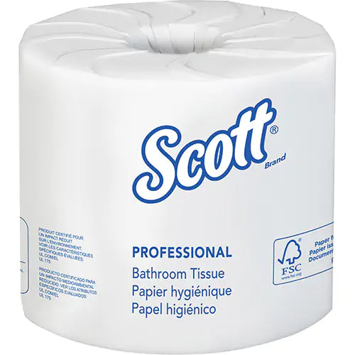 Scott® Essential Toilet Paper, 2 Ply, 506 Sheets/Roll, 169' Length, White