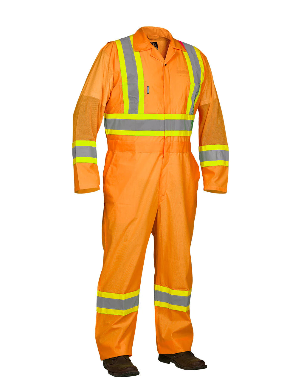 Forecefield Hi Vis Safety Flagger's Coverall, Unlined