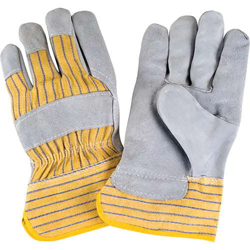 ZENITH SAFETY PRODUCTS  Premium Rugged Fitters Gloves, Large, Split Cowhide Palm, Cotton Inner Lining