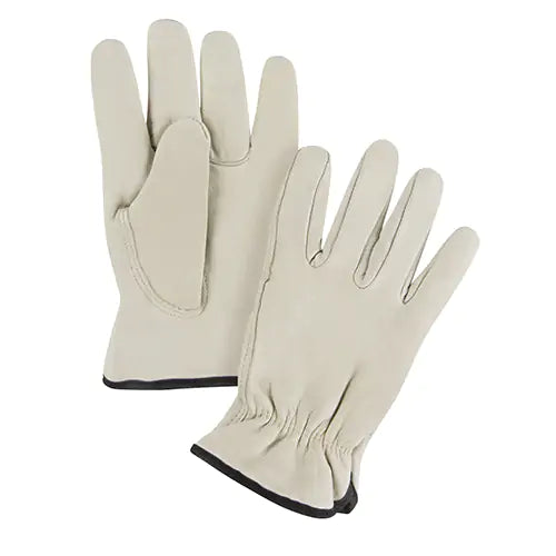 Driver's Gloves, Small, Grain Cowhide Palm, Fleece Inner Lining