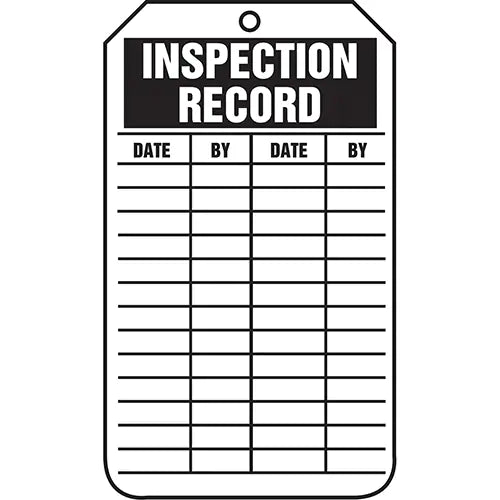 Inspection Tags, Cardstock, 3-1/8