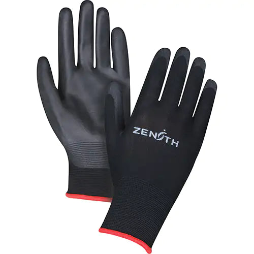 ZENITH SAFETY PRODUCTS  Ultimate Dexterity Coated Gloves, 7/Small, Polyurethane Coating, 13 Gauge, Polyester Shell