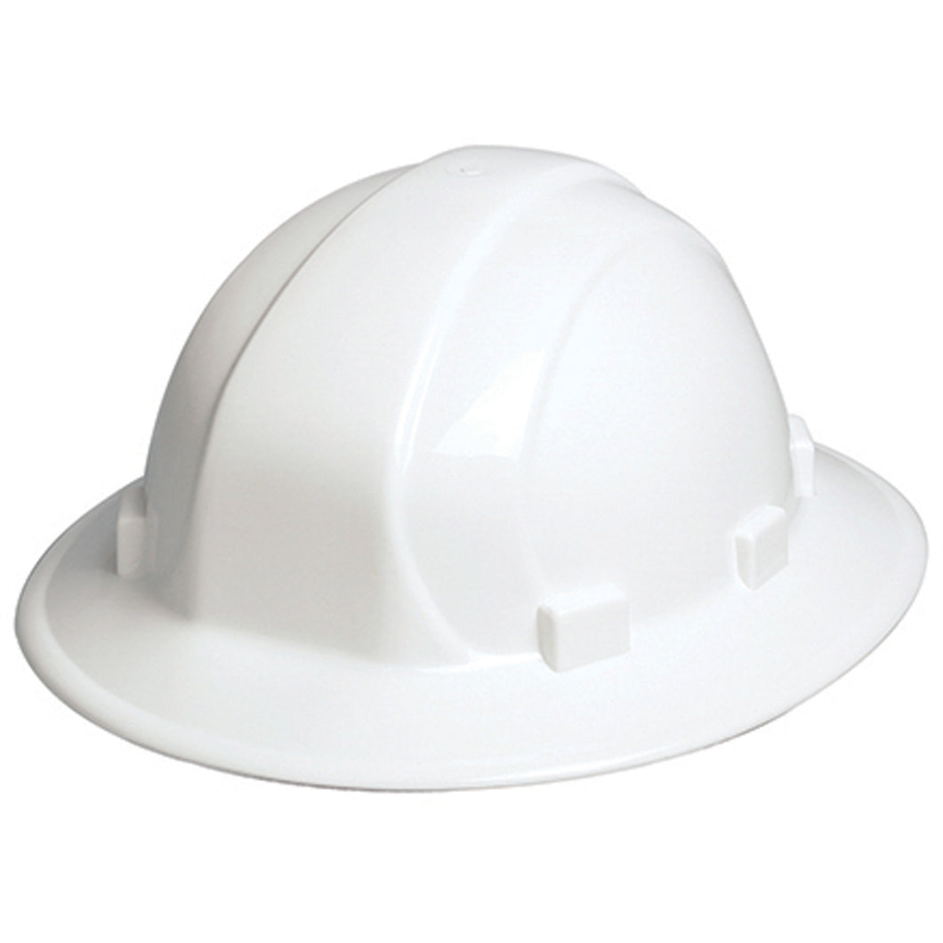 DENTEC  ERB Omega II Full Brim Safety Caps CSA Type 1, Quick-Slide Suspension, White