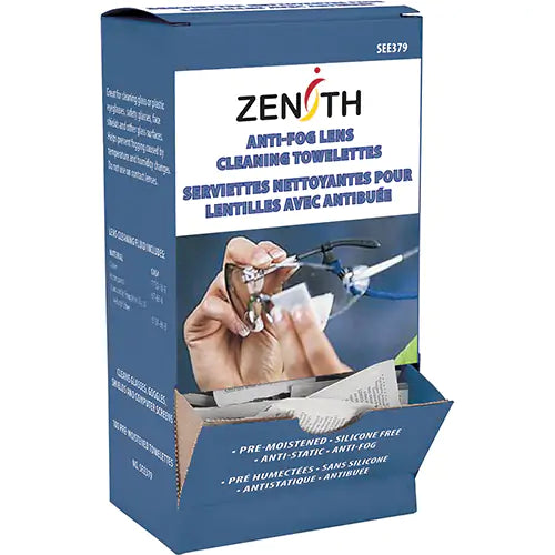 ZENITH SAFETY PRODUCTS  Lens Cleaning Towelettes, 5