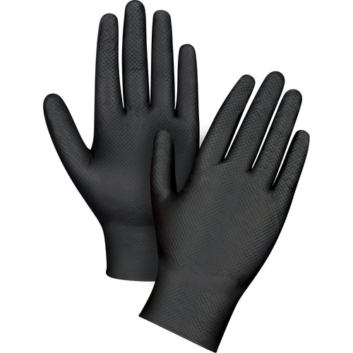 Heavyweight Black 8 mil. Nitrile Disposable Gloves (box of 50)