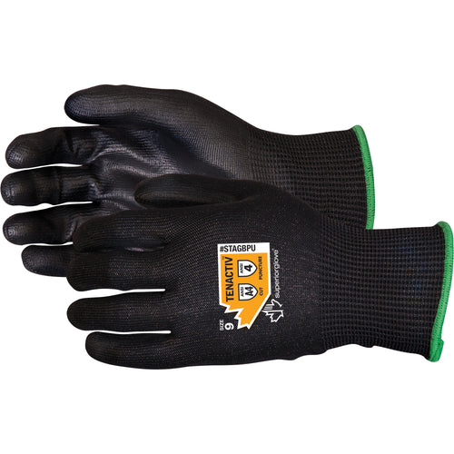 Composite Filament Fibre Gloves, Size 12, 13 Gauge, Polyurethane Coated, TenActiv™ Shell, ANSI/ISEA 105 Level 4