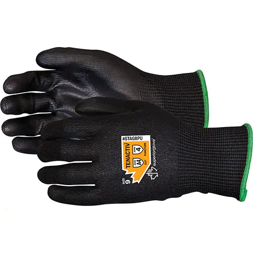 Composite Filament Fibre Gloves, Size 9, 13 Gauge, Polyurethane Coated, TenActiv™ Shell, ANSI/ISEA 105 Level 4