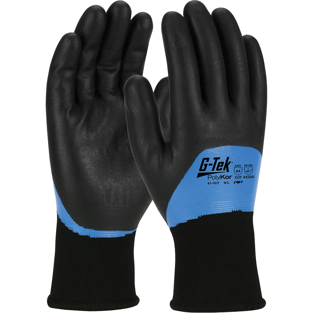 PROTECTIVE INDUSTRIAL PRODUCTS  G-Tek® PolyKor® Insulated Cut-Resistant Glove, Size X-Large, 15 Gauge, Nitrile Coated, Engineered Yarn Shell, ANSI/ISEA 105 Level 4