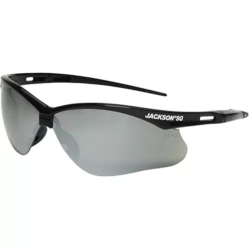 JACKSON SAFETY  Safety Glasses, Smoke Lens, Anti-Scratch Coating, ANSI Z87+/CSA Z94.3