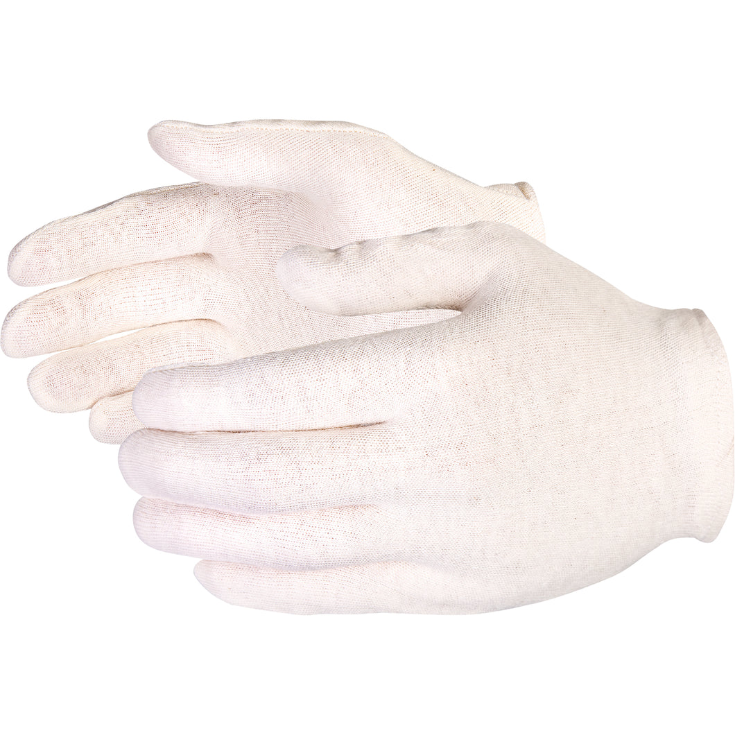 Heavyweight Jersey Inspector Gloves, Poly/Cotton, Hemmed Cuff, Men's