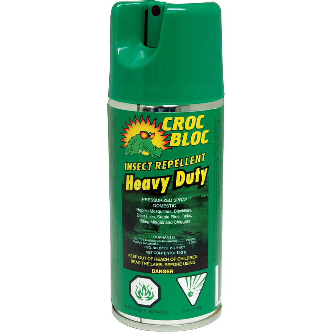 CROC BLOC  6-hr Heavy-Duty Insect Repellent, 30% DEET, Aerosol, 150 g