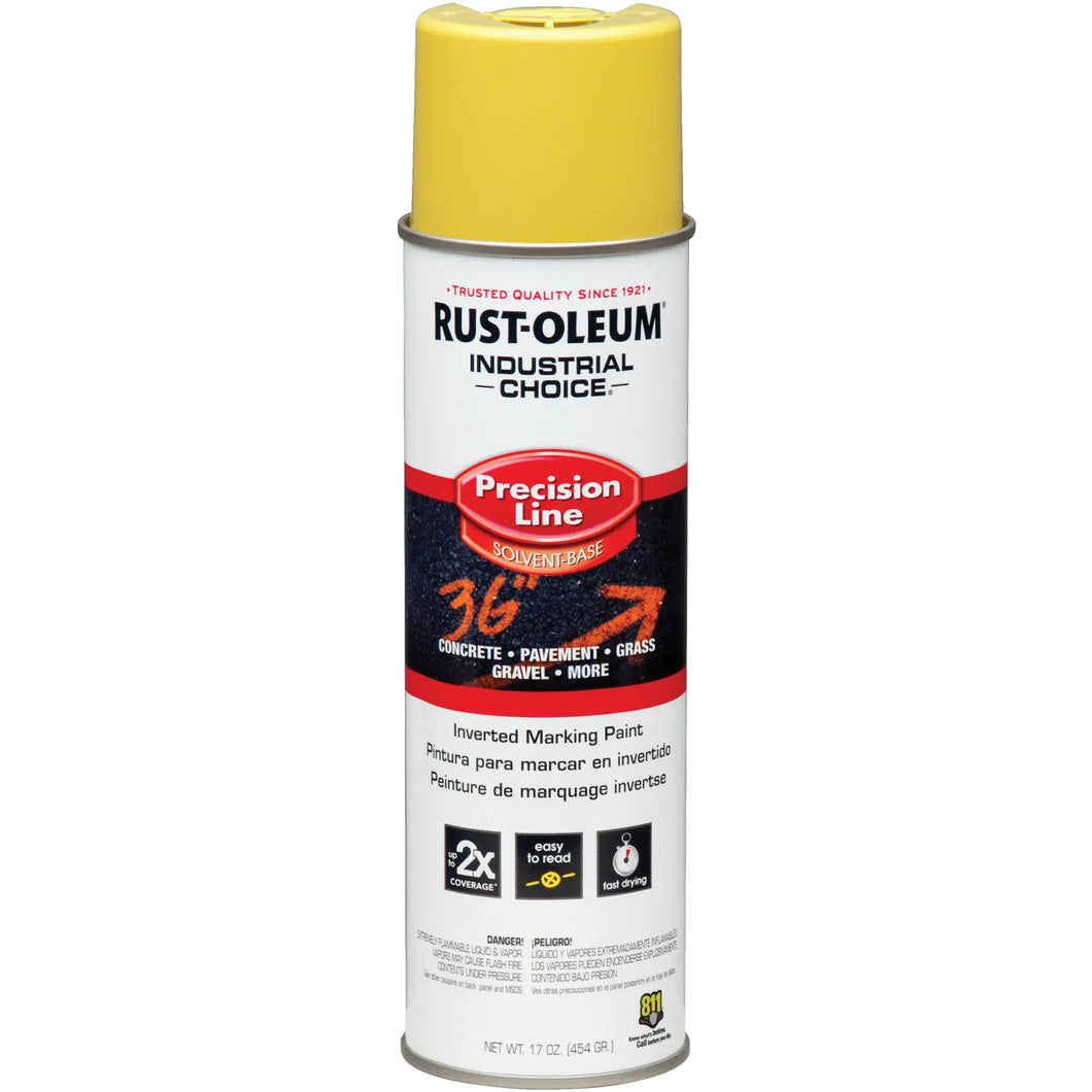 Solvent Based Inverted Marking Paint, Yellow, Aerosol Can