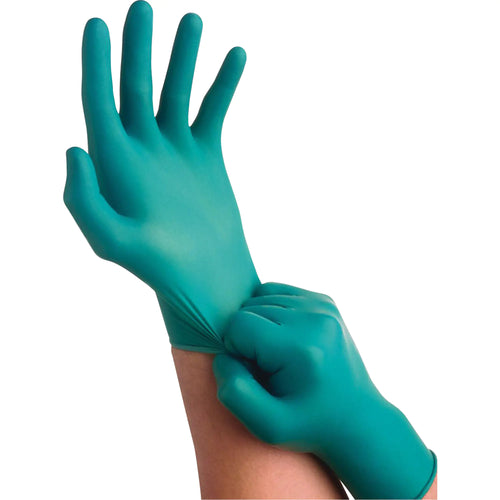 TouchNTuff® 92-600 Gloves, Large, Nitrile, 5-mil, Powder-Free, Green