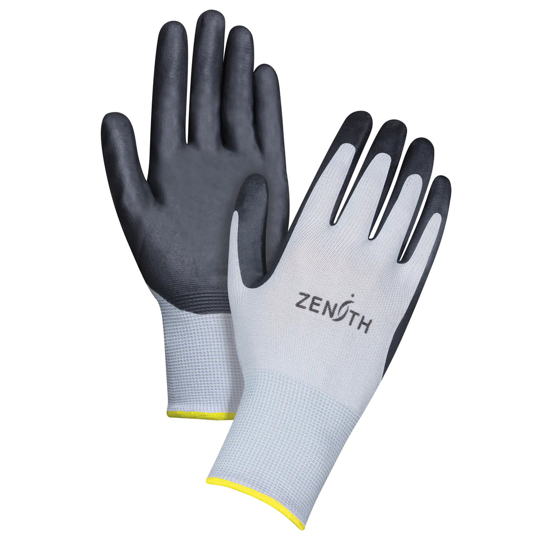 Lightweight Gloves, 11/2X-Large, Foam Nitrile Coating, 13 Gauge, Polyester Shell