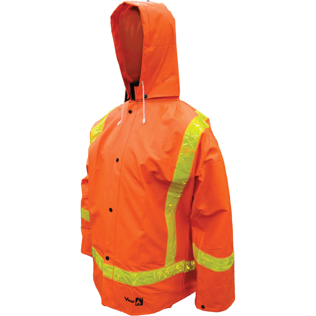 VIKING  Open Road FR PVC Rain Suits, Medium, Orange