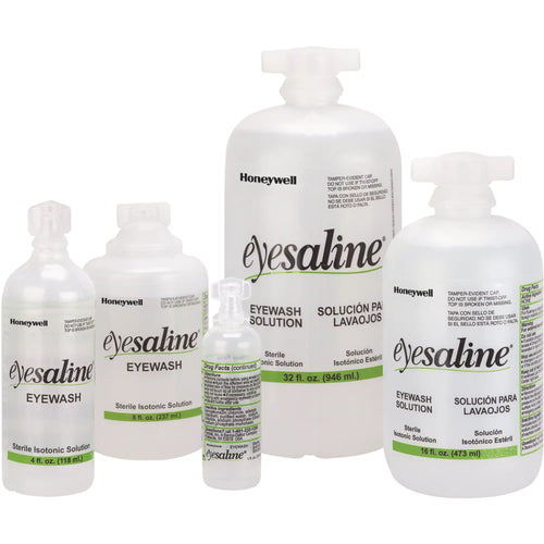 Saline Eyewash Bottles, Full Bottle, 4 oz.