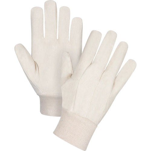 Cotton Canvas Gloves, 8 oz., Large