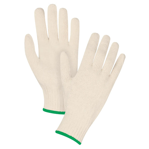 String Knit Gloves, Poly/Cotton, 7 Gauge, Medium