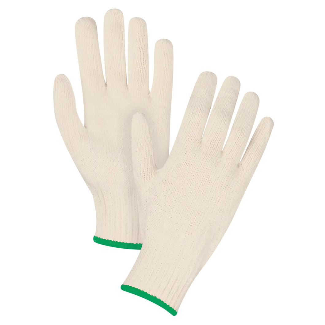 String Knit Gloves, Poly/Cotton, 7 Gauge, Medium