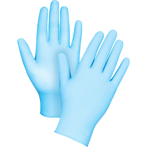 Examination Grade Gloves, X-Large, Nitrile/Vinyl, 4-mil, Powder-Free, Blue