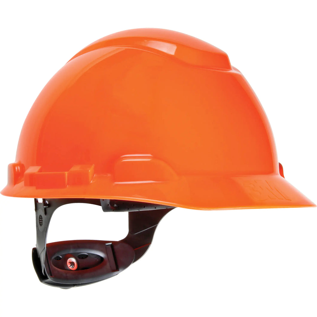 Hardhat with Uvicator Sensor, Ratchet Suspension, High Visibility Orange