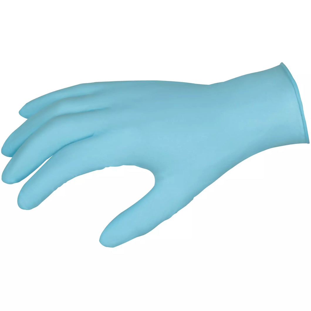 DuraShield Disposable Gloves, Medium, Nitrile, 3-mil, Powder-Free, Blue