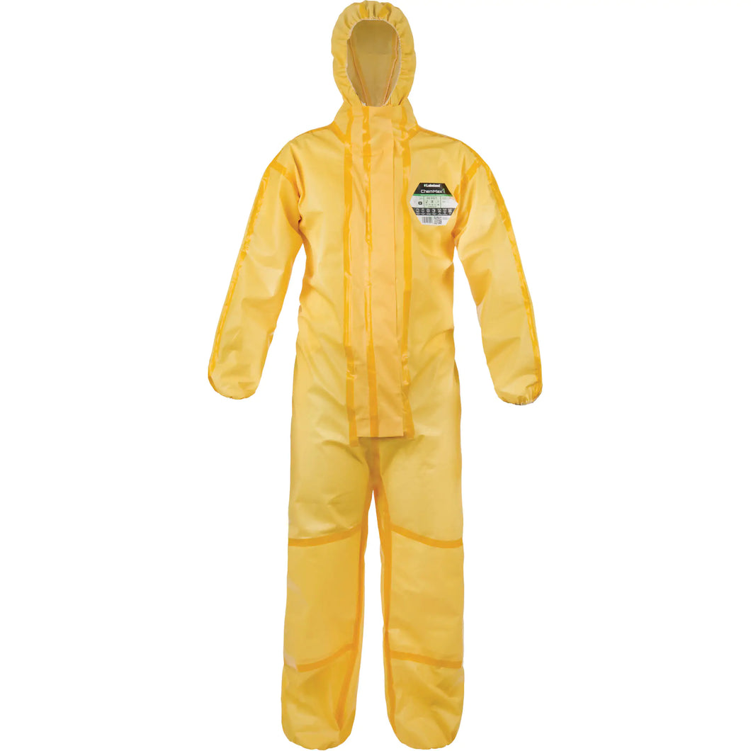 ChemMax® 1 Coveralls, Polyethylene/Polypropylene, 2X-Large, Yellow