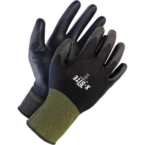 BOB DALE GLOVES  X-Site™ Coated Gloves, 10, Polyurethane Coating, Nylon Shell