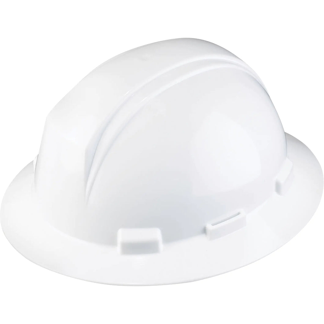 Kilimanjaro™ Full Brim Hardhat, Ratchet Suspension, White