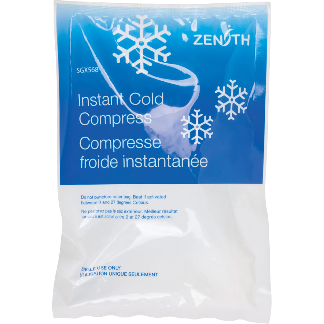 ZENITH SAFETY PRODUCTS  Instant Compress, Cold, Single Use, 6